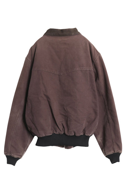 00s ★ カーハート サンタフェ ジャケット メンズ XL 程 オールド ワーク ダック フルジップ 中綿 キルティング ライナー ブルゾン 廃盤 茶