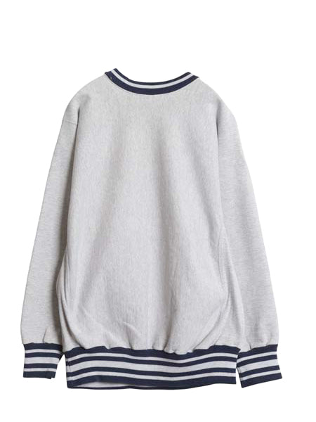 90s USA製 2段 カレッジ プリント スウェット メンズ XL / 古着 オールド トレーナー リバース タイプ ヘビーウェイト 裏起毛 大きいサイズ