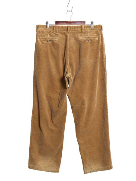 90s ポロ ラルフローレン 太畝 コーデュロイ パンツ メンズ 38 30 オールド スラックス ストレート ツータック コーズ ヘビーウェイト 無地
