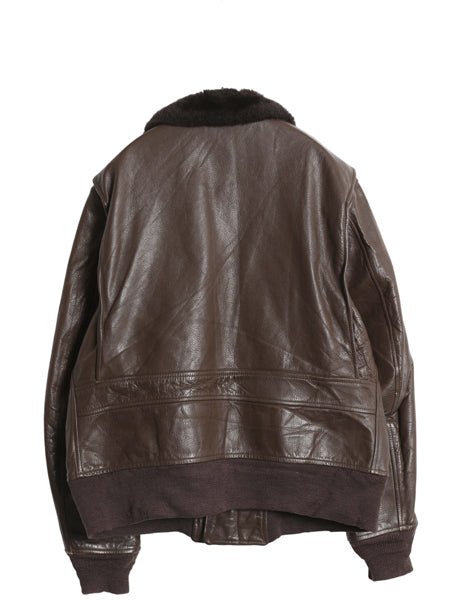 70s ★ 米軍実物 USN G-1 フライト ジャケット 46 メンズ XL 程 76年製 ヴィンテージ NAVY 軍物 革ジャン ミリタリー ボンバー 本革 レザー