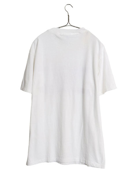 90s ジョーク メッセージ プリント 半袖 Tシャツ メンズ M 古着 オールド 当時物 ヘビーウェイト コットン カットソー シングルステッチ 白