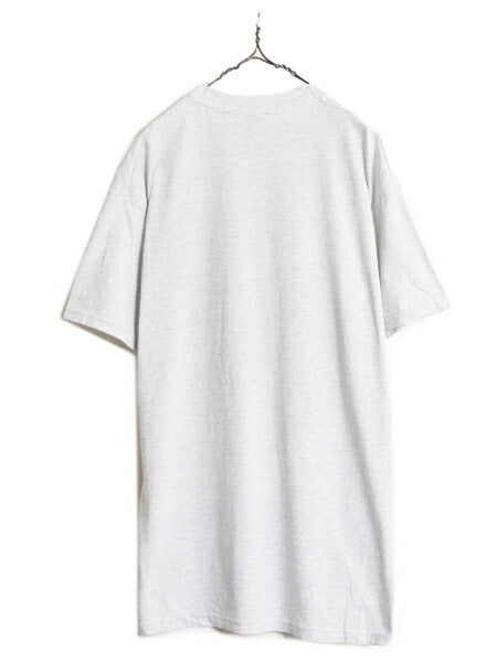 90s ジョーク アート イラスト プリント Tシャツ メンズ XL 古着 90年代 オールド ハンティング シカ アニマル アウトドア 大きいサイズ 灰