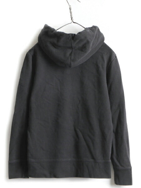 ■ ノースフェイス プリント スウェット フード パーカー ( レディース L ) The North Face アウトドア プルオーバー 裏起毛 黒 ブラック