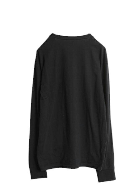 ポロ ラルフローレン 長袖 Tシャツ メンズ M / 古着 ロンT ロゴT コットン ワンポイント ロングスリーブ カットソー クルーネック ブラック