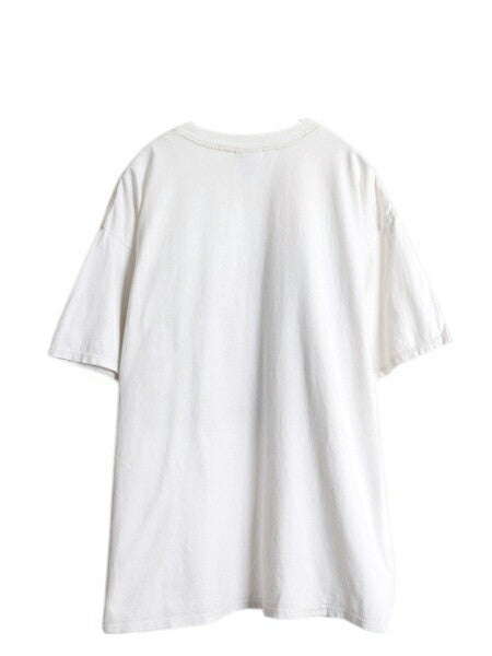 00s ウシ ジョーク アート イラスト プリント Tシャツ メンズ XL 古着 オールド グラフィック カットソー ヘビーウェイト 大きいサイズ 白