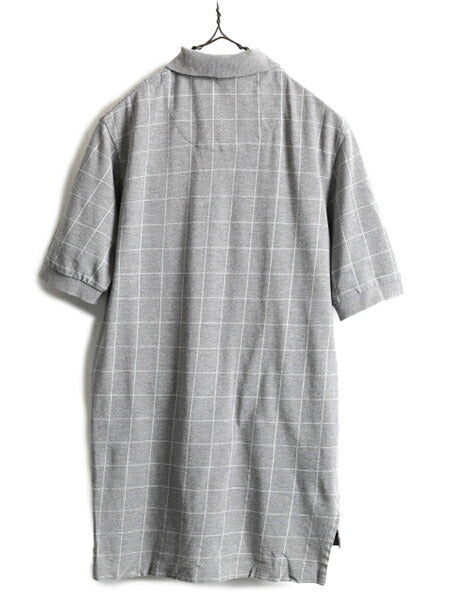 90s ■ ポロ ゴルフ ラルフローレン ウインドペン チェック 鹿の子 半袖 ポロシャツ メンズ S / 90年代 POLO GOLF 半袖シャツ ポニー刺繍