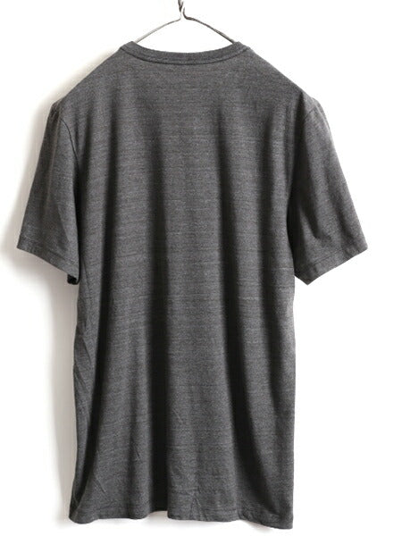 ■ ノースフェイス プリント 半袖 Tシャツ メンズ M 古着 The North Face アウトドア 半袖Tシャツ プリントTシャツ ロゴT チャコールグレー