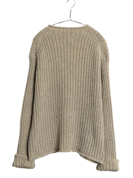 00s ポロスポーツ ラルフローレン ロールネック ニット セーター メンズ XL オールド ポロ コットン 針抜き リブ編み 大きいサイズ 当時物