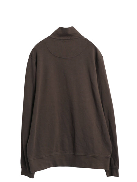 バーバリー ロンドン ハーフジップ スウェット メンズ XXL ハイネック ストレッチ トレーナー プルオーバー 薄手 裏起毛なし 大きいサイズ