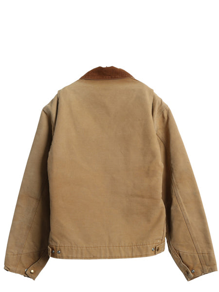 80s 90s USA製 ★ カーハート デトロイト ジャケット メンズ L / 古着 ヴィンテージ オールド ダック ワーク ブランケット ライナー付き 茶