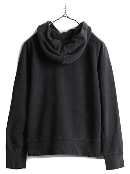 ■ ノースフェイス プリント スウェット フード パーカー ( レディース S ) The North Face トレーナー プルオーバー 裏起毛 アウトドア 黒