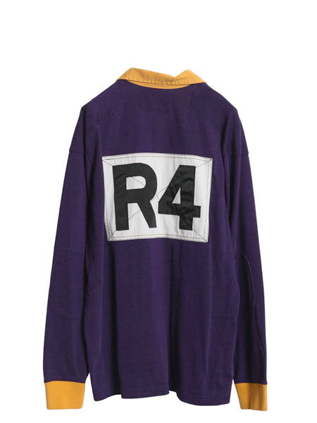 ラグビー ラルフローレン 長袖 ラガーシャツ メンズ L ポロ 長袖シャツ ポロシャツ カットソー コットン レーヨン ナンバリング ツートン