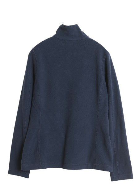 パタゴニア マイクロD ハーフジップ フリース プルオーバー メンズ M / 17年製 アウトドア ロンT 長袖 Tシャツ ハイネック 企業物 ネイビー