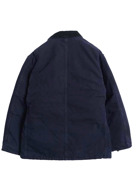 US企画 カーハート トラディショナル コート メンズ M / 古着 ダック ジャケット 中綿 キルティング ライナー ハーフコート ネイビー 廃盤