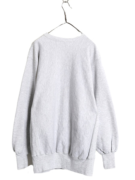 90s USA製 ★ チャンピオン リバースウィーブ スウェット メンズ XXL / 古着 オールド 裏起毛 目無し 無地 霜降り グレー 大きいサイズ 2XL