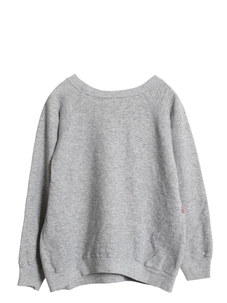 80s USA製 チャンピオン アーガイル 染込み プリント スウェット L 小さめ メンズ レディース S 程 ヴィンテージ トレーナー 裏起毛 杢灰