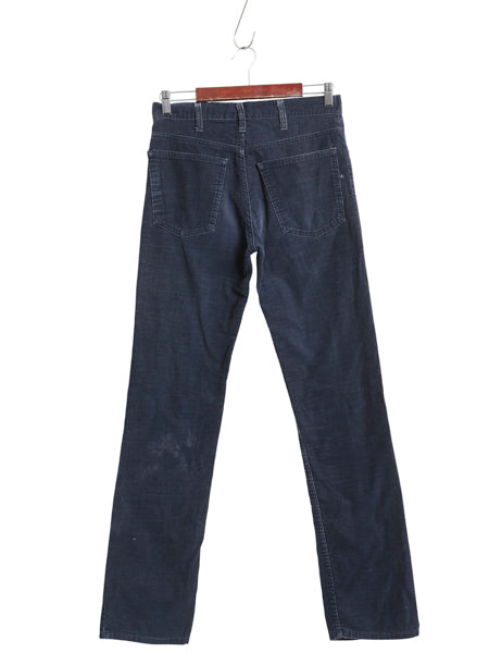 70s USA製 リーバイス 519 コーデュロイ パンツ メンズ 30 34 古着 ヴィンテージ スリム ストレート 細畝 コーズ 42 TALON 細身 ネイビー