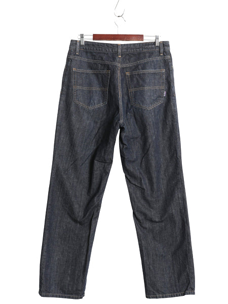 パタゴニア デニム パンツ 実寸 34 32 程/ 古着 アウトドア ストレッチ ジーパン ジーンズ ワイド ストレート オーガニック コットン 濃紺
