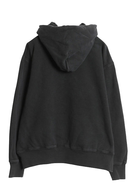 ポロジーンズ ラルフローレン スウェット パーカー メンズ M / プルオーバー トレーナー ステンシル ロゴ 刺繍 ヘビーウェイト 裏起毛 黒