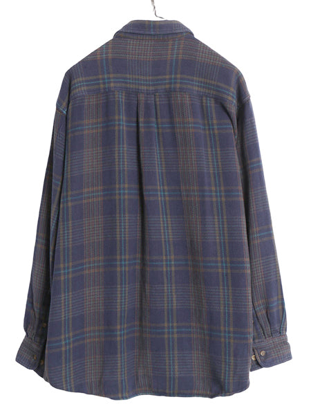 90s ウールリッチ 長袖 ボタンダウン ヘビー フランネル シャツ メンズ XL 古着 オールド ネルシャツ チェック 大きいサイズ マルチカラー
