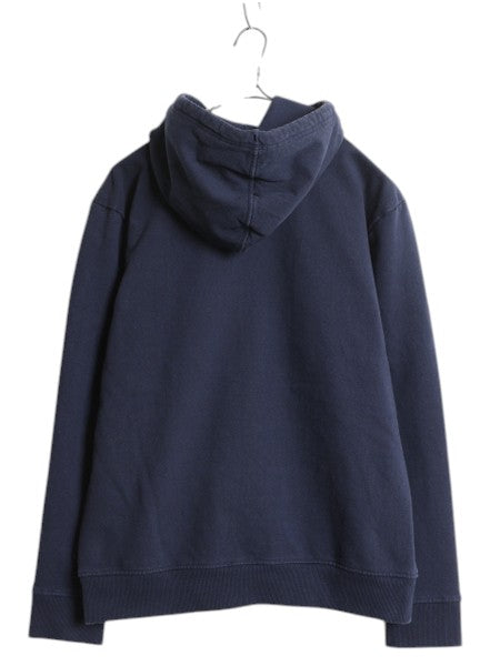 パタゴニア プリント スウェット フード パーカー メンズ М 19年製 Patagonia トレーナー プルオーバー ストレッチ アウトドア 裏起毛 紺