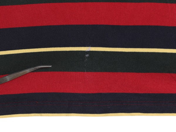 ブルックスブラザーズ ボーダー 長袖 ラガー シャツ メンズ L / 古着 ラグビー 長袖シャツ コットン ワンポイント ロゴ刺繍 マルチカラー