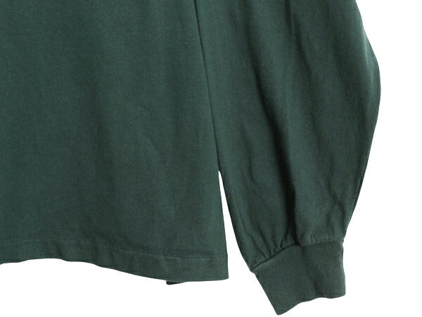 90s USA製 オールド ギャップ モックネック 長袖 Tシャツ メンズ L / オールド 無地 ロンT シングルステッチ ヘビーウェイト カットソー 緑