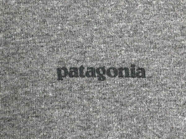 パタゴニア 両面 プリント 長袖 Tシャツ レディース М / 古着 19年製 アウトドア ロンT ロングスリーブ ロゴT P6 バックプリント グレー