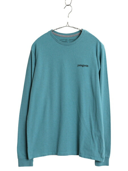 パタゴニア 両面 プリント 長袖 Tシャツ メンズ XS 古着 アウトドア ロンT ロゴT ロングスリーブ カットソー グラフィック アート イラスト