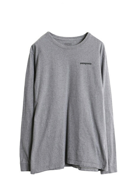 パタゴニア 両面 プリント 長袖 Tシャツ メンズ L / 17年製 アウトドア ロンT ロングスリーブ P6 バックプリント ボックスロゴ カットソー