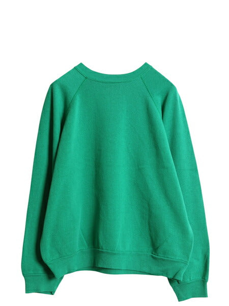 90s USA製 タルテックス 無地 スウェット メンズ レディース L / 古着 オールド トレーナー 裏起毛 ブランク シンプル ラグラン グリーン