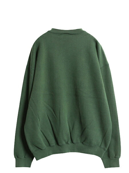 90s USA製 ディスカス 無地 スウェット メンズ レディース XL / 古着 オールド トレーナー 裏起毛 ブランク ワンポイント 大きいサイズ 緑