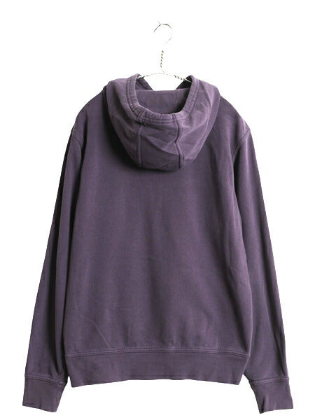 US企画 ノースフェイス スウェット フード パーカー メンズ М / 裏起毛 プルオーバー トレーナー アウトドア ボックスロゴ 刺繍 パープル