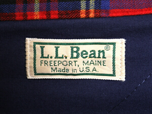 80s USA製 エルエルビーン チェック 長袖 フランネル シャツ メンズ XL / ヴィンテージ 長袖シャツ 中綿 キルティング ライナー付き ネル