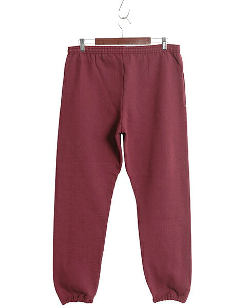 90s ラッセル 無地 スウェット パンツ メンズ レディース М / オールド 裏起毛 トレーナー ポケット付き イージーパンツ シンプル エンジ