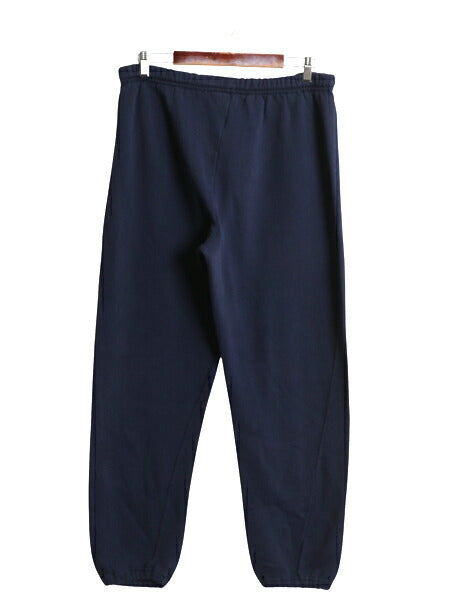 90s ラッセル 無地 スウェット パンツ メンズ レディース L 古着 オールド 裏起毛 トレーナー イージーパンツ シンプル ゆったり ネイビー