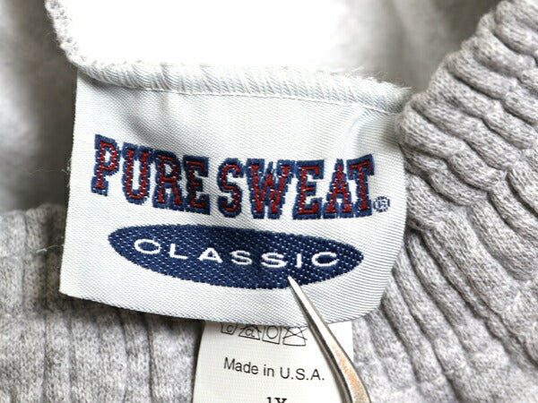 デッドストック 90s USA製 PURE SWEAT 無地 スウェット パンツ メンズ XL オールド 裏起毛 トレーナー ポケット付き イージーパンツ グレー