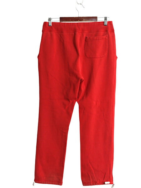 ポロ ラルフローレン ポケット付き スウェット パンツ メンズ М 裏起毛 トレーナー ヘビーウェイト イージーパンツ 厚手 ワンポイント 赤