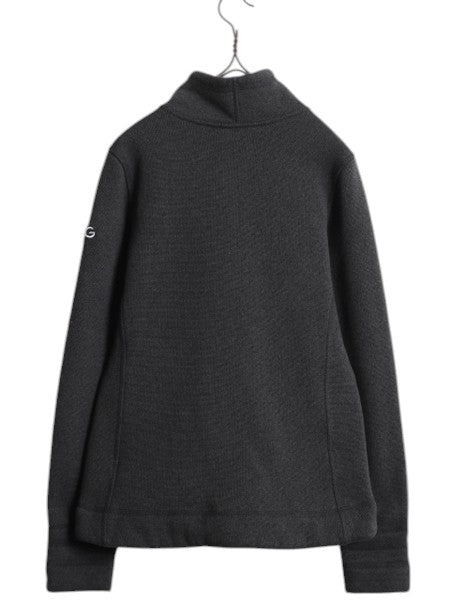 ノースフェイス セーター フリース ジャケット レディース S / 古着 The North Face アウトドア 裏起毛 裏ボア ブルゾン チャコール グレー