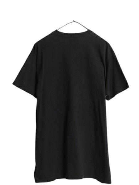 90s USA製 フルーツオブザルーム ポケット付き 無地 半袖 Tシャツ メンズ XL 古着 オールド ポケT 耳付き コットン ブラック 大きいサイズ