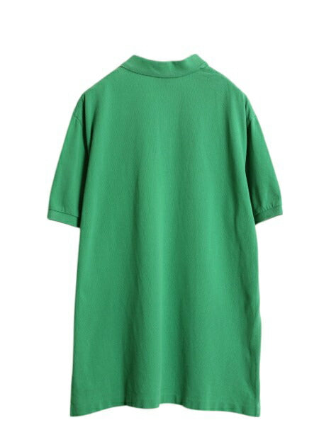 ポロベア ポロ ラルフローレン 鹿の子 半袖 ポロシャツ メンズ XL / 古着 キャラクター 半袖シャツ ワンポイント 大きいサイズ シンプル 緑