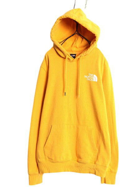US企画 ノースフェイス 両面 プリント スウェット フード パーカー メンズ S / The North Face プルオーバー トレーナー アウトドア 裏起毛