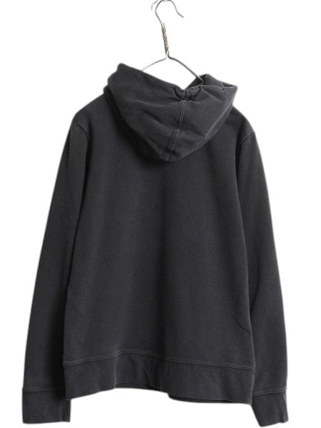 ノースフェイス プリント スウェット フード パーカー レディース L The North Face アウトドア トレーナー プルオーバー 裏起毛 ブラック