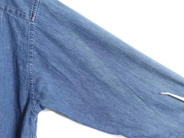 90s ドッカーズ リーバイス ボタンダウン 長袖 デニム シャツ メンズ L 90年代 DOCKERS LEVIS オールド ポケット付き ワンポイント 濃紺 BD