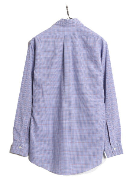 ブルックスブラザーズ チェック ボタンダウン 長袖 シャツ メンズ S 程 古着 Brooks Brothers ピマ コットン ノーアイロン スリム フィット