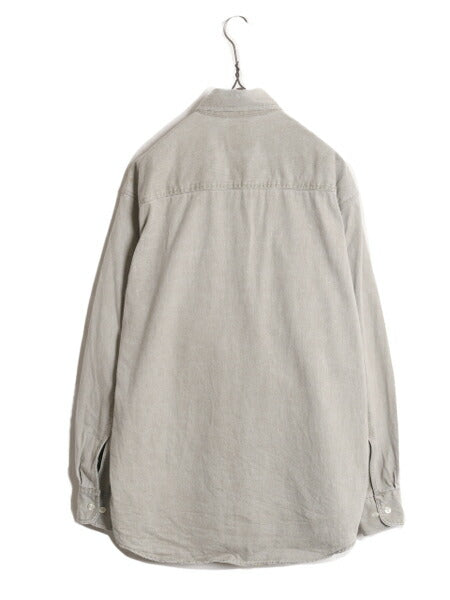 90s OLD GAP カラー デニム 長袖 ボタンダウン シャツ メンズ М / 90年代 オールド ギャップ ヘビーウェイト コットン 長袖シャツ 紺タグ