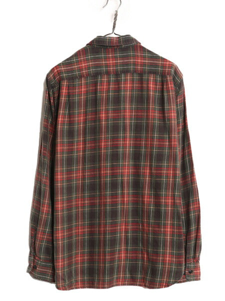 デニム&サプライ ラルフローレン チェック 長袖 シャツ メンズ L ポロ DENIM&SUPPLY コットン マチ付き ヴィンテージ モデル マルチカラー