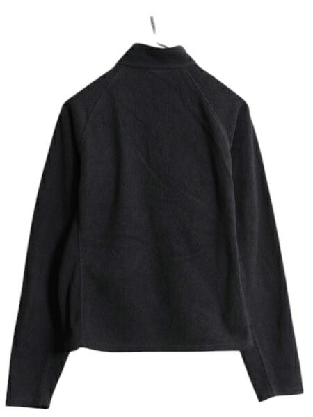 00s パタゴニア キャプリーン ハーフジップ 長袖 フリース Tシャツ レディース L / 古着 04年製 オールド PATAGONIA ハイネック ロンT 濃灰