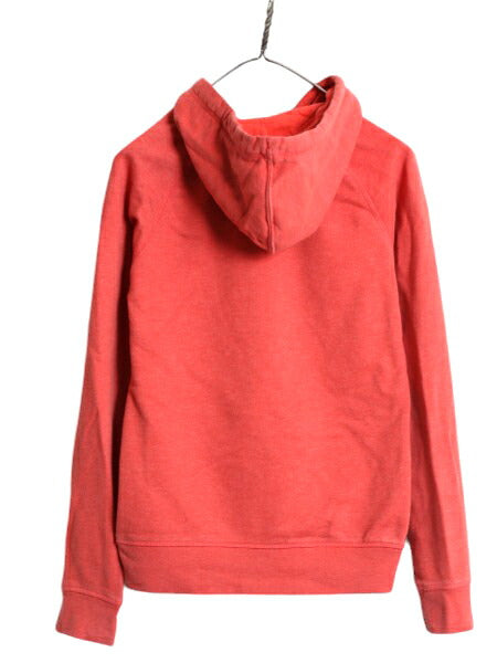 ノースフェイス スウェット フード パーカー レディース S 古着 The North Face 前V プルオーバー 裏起毛 アウトドア ロゴ 刺繍 トレーナー
