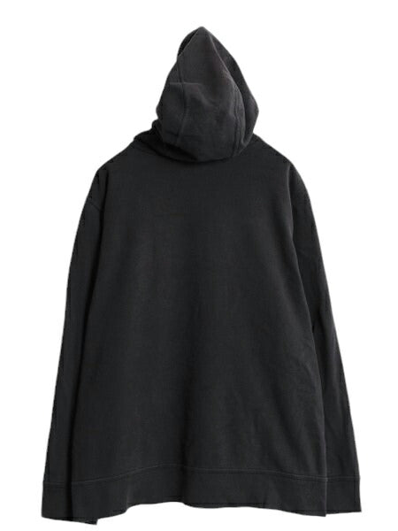 US企画 ノースフェイス プリント スウェット フード パーカー メンズ XL The North Face トレーナー アウトドア プルオーバー ツートン 黒